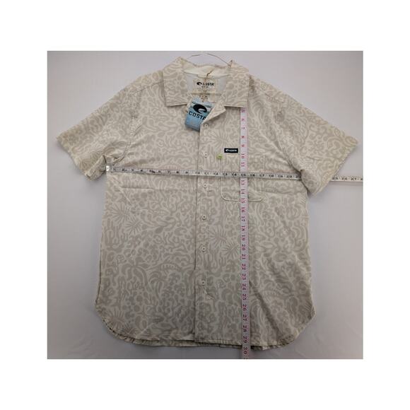 NWT Costa Camp Tech Woven Printed Shirt in Tropical Fauna Sail size Medium - Picture 6 of 6